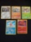 Pokemon lot of 5 Holo and Reverse Holo cards