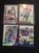 Lot of 4 Football Star player cards