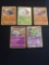 Pokemon lot of 5 Holo & Reverse Holo cards