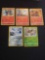 Pokemon lot of 5 Holo & Reverse Holo cards