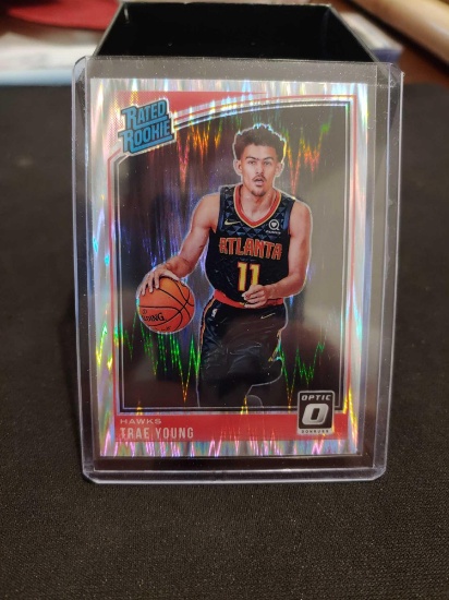 2018-19 Optic Donruss Trae Young Rated Rc Prizm