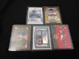 Lot of 5 Auto, Jersey, Star player or inset card