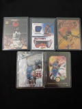 Lot of 5 Auto, Jersey, Star player or inset card