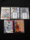 Lot of 5 Auto, Jersey, Star player or inset card