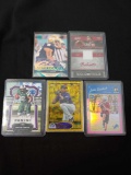 Lot of 5 Auto, Jersey, Star player or inset card