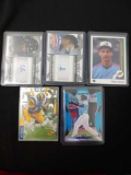 Lot of 5 Auto, Jersey, Star player or inset card