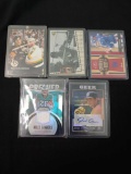 Lot of 5 Auto, Jersey, Star player or inset card