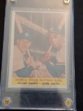 1958 Mickey Mantle / Hank Aaron World Series Batting Foes