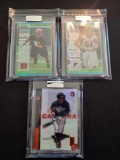 Lot of 3 top loader cards