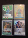 Lot of 4 Rookie Basketball Refractor Autos