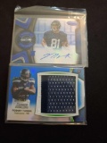 Lot of 2 Seahawk Memorabilia cards low numbered