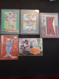 Lot of 5 inserts or star player cards