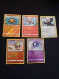 Pokemon lot of 5 Holo and Reverse Holo cards