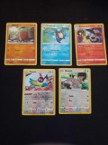 Pokemon lot of 5 Holo and Reverse Holo cards