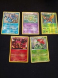 Pokemon lot of 5 Holo and Reverse Holo cards