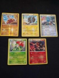 Pokemon lot of 5 Holo and Reverse Holo cards