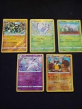 Pokemon lot of 5 Holo and Reverse Holo cards