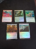 Magic the Gathering foil lot of 5