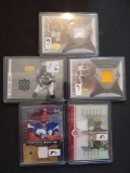 Lot of 5 Jersey Football Cards