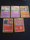 Pokemon lot of 5 Holo & Reverse Holo cards