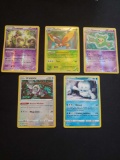 Pokemon lot of 5 Holo & Reverse Holo cards