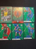 2019-20 Mosiac Green Prizm lot of 6