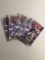 2001 Victory Football Lot of Five Factory Sealed Packs from Store Closeout