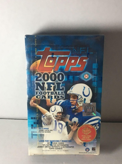 Factory Sealed 2000 Topps NFL Trading Card Hobby Box from Store Closeout