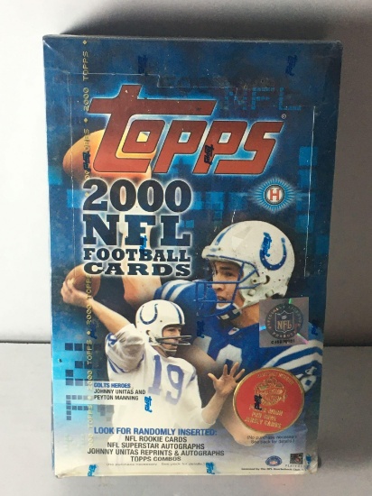 Factory Sealed 2000 Topps NFL Trading Card Hobby Box from Store Closeout