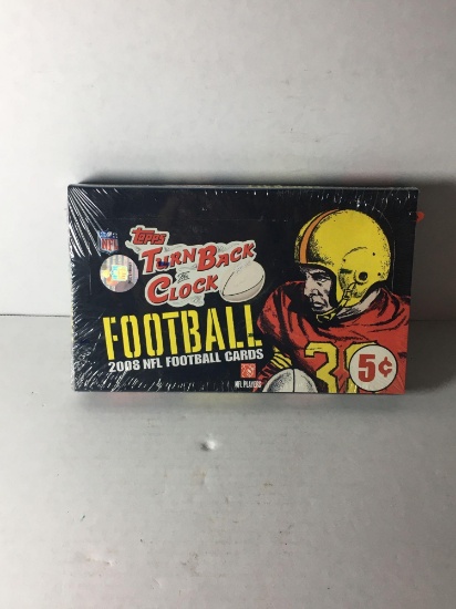 Factory Sealed Topps NFL 2008 Turn Back The Clock Hobby Box from Store Closeout