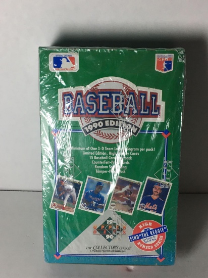 Factory Sealed Upper Deck MLB 1990 The Collector's Choice High Number Series Hobby Box from Store