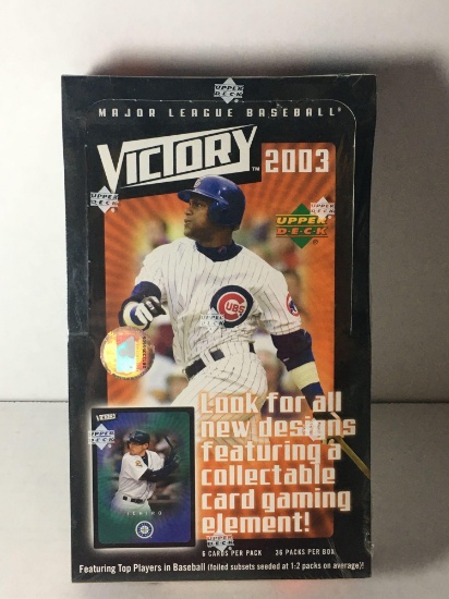 Factory Sealed 2003 Upper Deck MLB Victory Hobby Box from Store Closeout