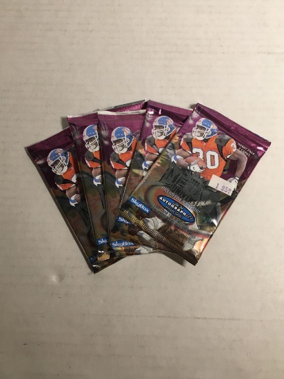 Skybox Football Metal Universe Premiere Edition 1997 Lot of Five Factory Sealed Packs from Store