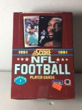1991 Score Football Series 1 Hobby Box from Store Closeout