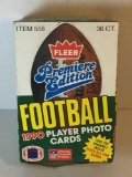 Fleer Football Permiere Edition 1990 Hobby Box from Store Closeout