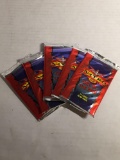 World Championship Wrestling Nitro TCG Lot of Five Factory Sealed Packs from Store Closeout