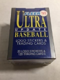 Factory Sealed Fleer Baseball 1991 Logo Stickers & Trading Card Complete Set from Store Closeout