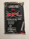 Topps XFL Inaugural Series Factory Sealed Pack from Store Closeout