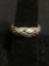 Handmade Domed Eternity Braided Design 6.5mm Wide High Polished Sterling Silver Band