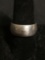 Classic Domed 9.5mm Wide High Polished Sterling Silver Band
