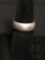 Classic Domed 7mm Wide Sterling Silver Band