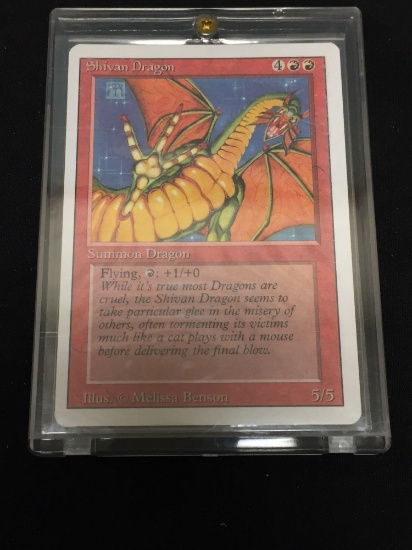 Magic the Gathering SHIVAN DRAGON Revised Trading Card from Collection