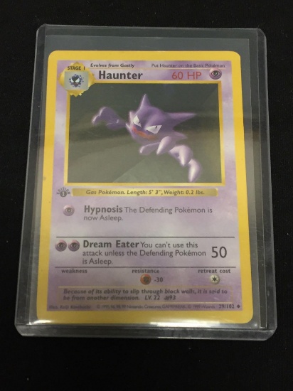 Pokemon HAUNTER Base Set 1st Edition Shadowless Trading Card 29/102