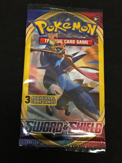 Sealed Pack Pokemon Sword & Shield 3 Card Booster Pack