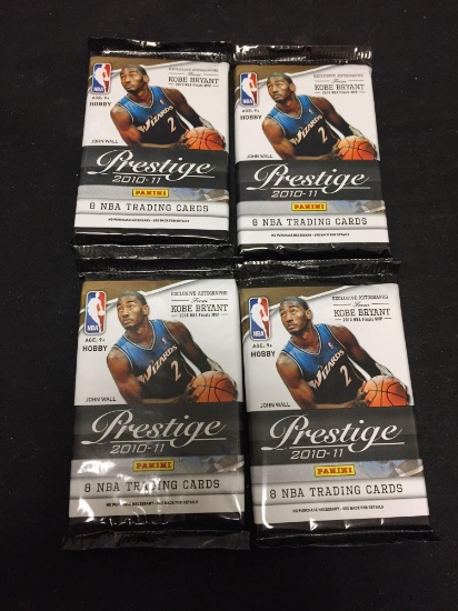 Panini Prestige 2010-11 NBA Lot of Four Factory Sealed Packs from Store Closeout