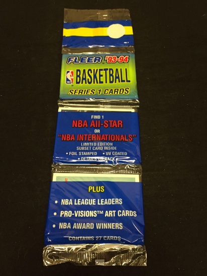 Fleer '93-94 Basketball Rack Factory Sealed from Store Closeout