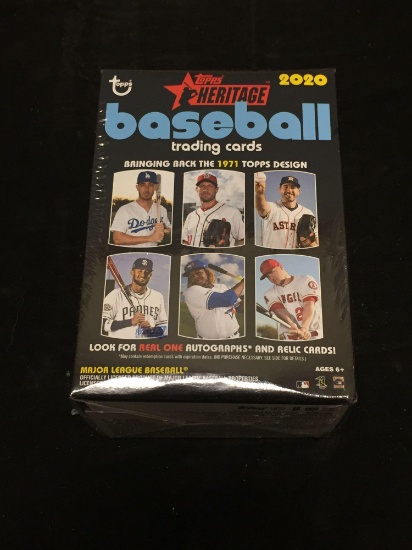 Factory Sealed Topps Heritage 2020 Baseball Hobby Box from Store Closeout