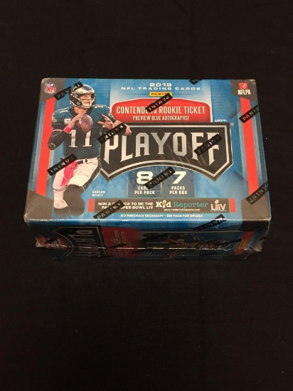 Factory Sealed Panini Playoff 2019 Football Hobby Box from Store Closeout