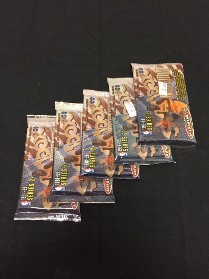 Skybox Premium Basketball 1998-99 Series 2 Lot of Five Factory Sealed Packs from Store Closeout