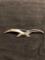 Old Pawn Mexico Gull in Flight Motif 62x13mm Detailed Sterling Silver Pin
